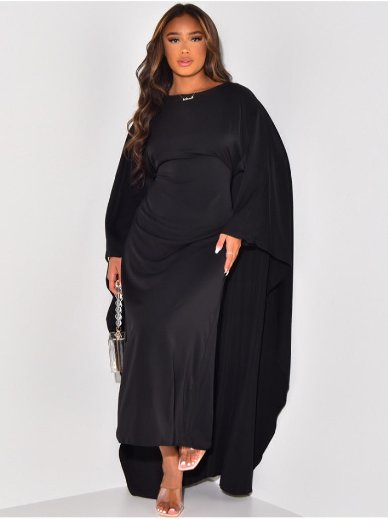 Elegante jurk met vleermuismouwen