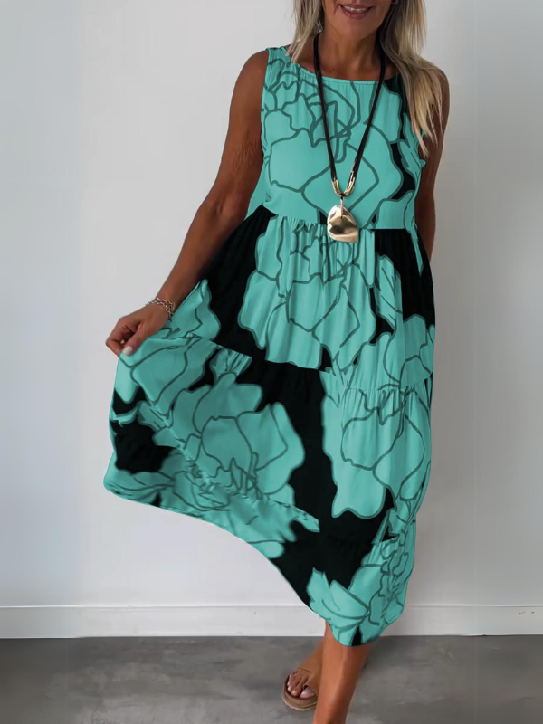 Eveline | Stijlvolle Jurk met Bloemenprint