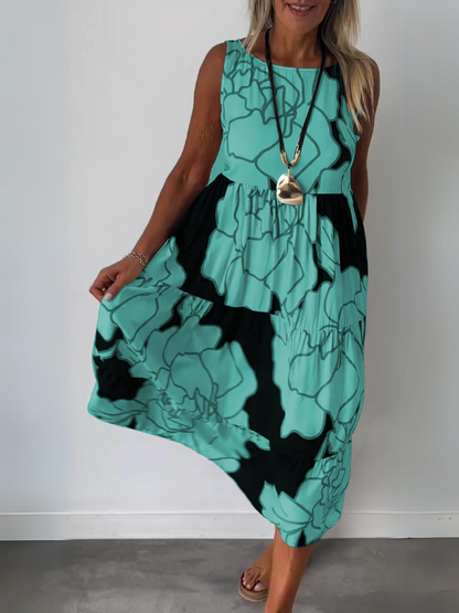 Eveline | Stijlvolle Jurk met Bloemenprint