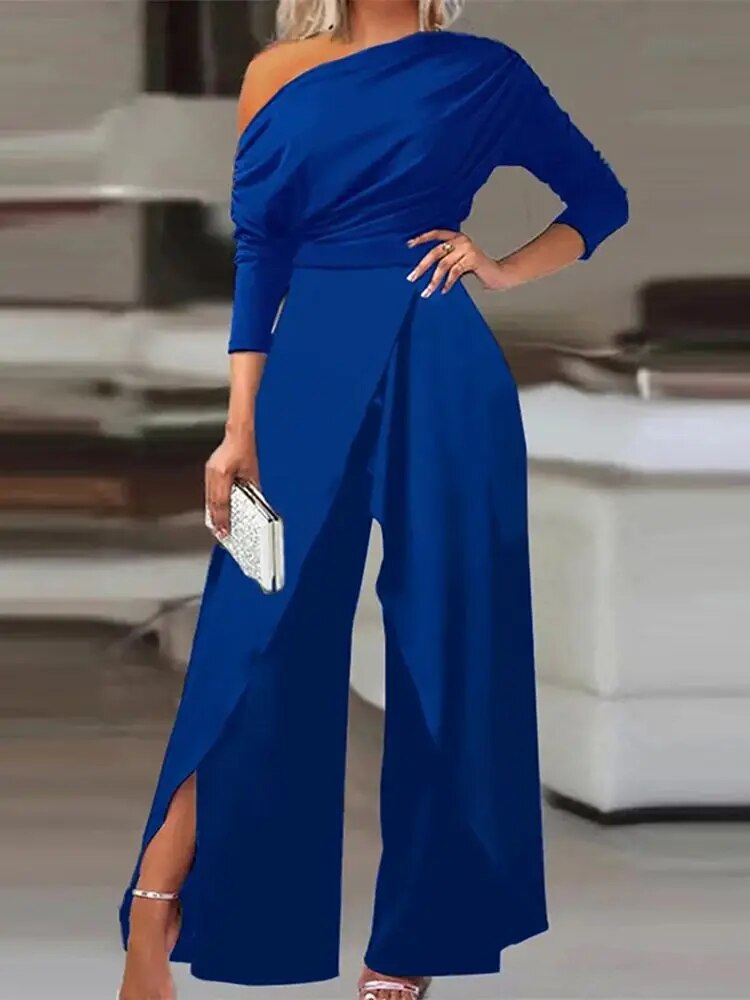 Off Shoulder jumpsuit voor vrouwen