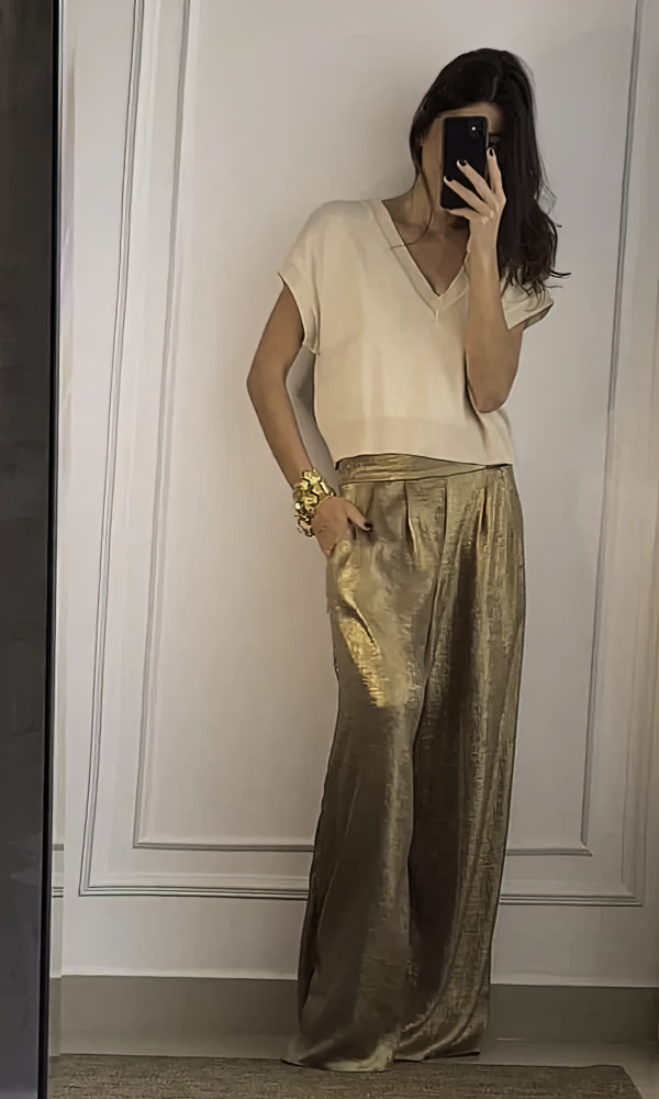 Maelynn | Elegante top en broek set