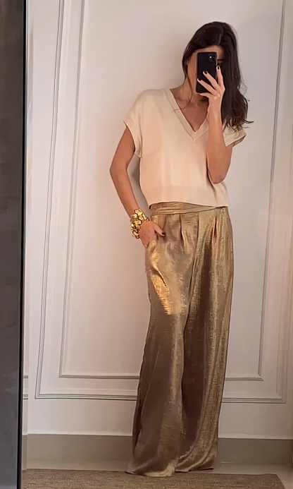 Maelynn | Elegante top en broek set