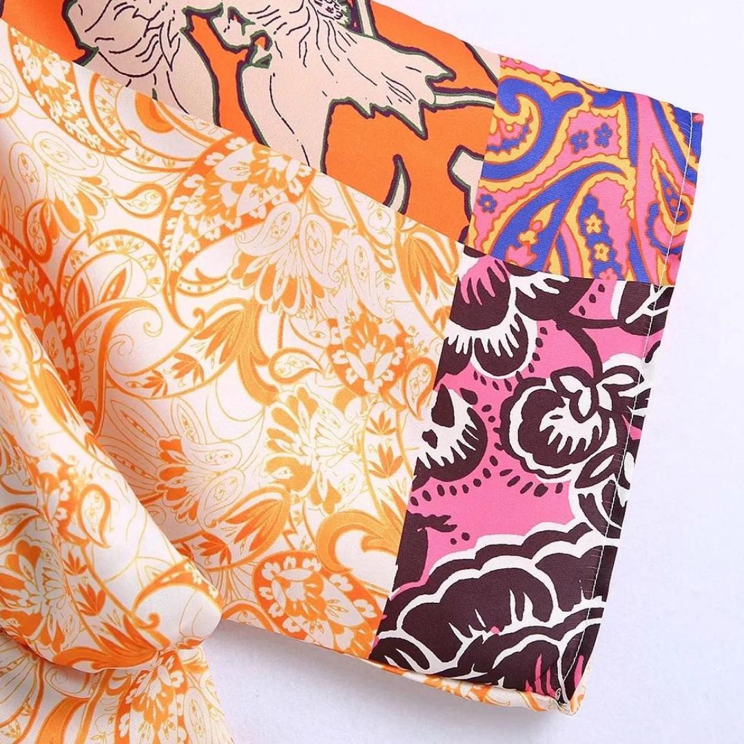 Maxi kimono jurk met vleermuismouwen