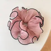 Gevouwen chiffon haarbanden met contrasterende rand