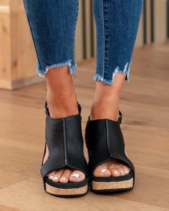 Gwendolien | Comfy Sandalen met middelhoge hak