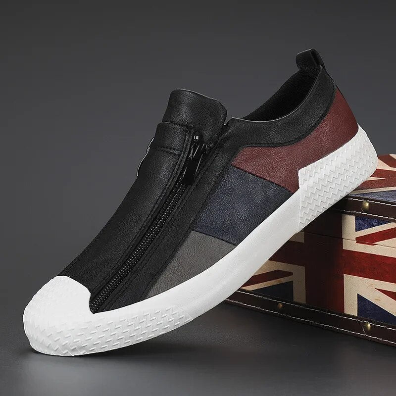 Handgemaakte leren casual schoenen