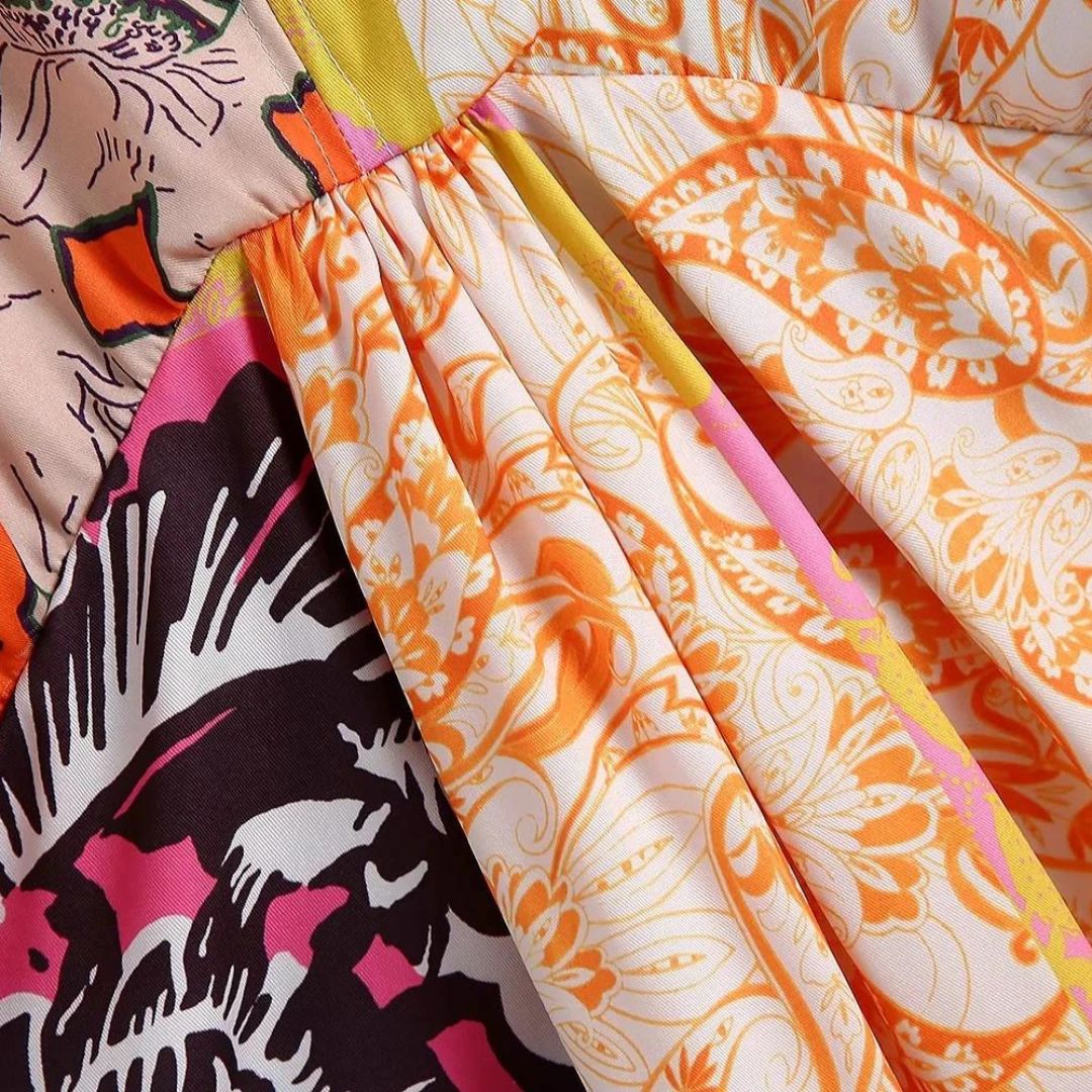 Maxi kimono jurk met vleermuismouwen