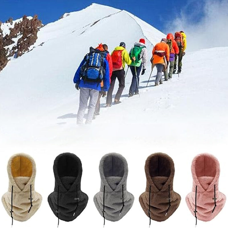 Sherpa skimasker met capuchon