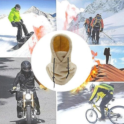 Sherpa skimasker met capuchon