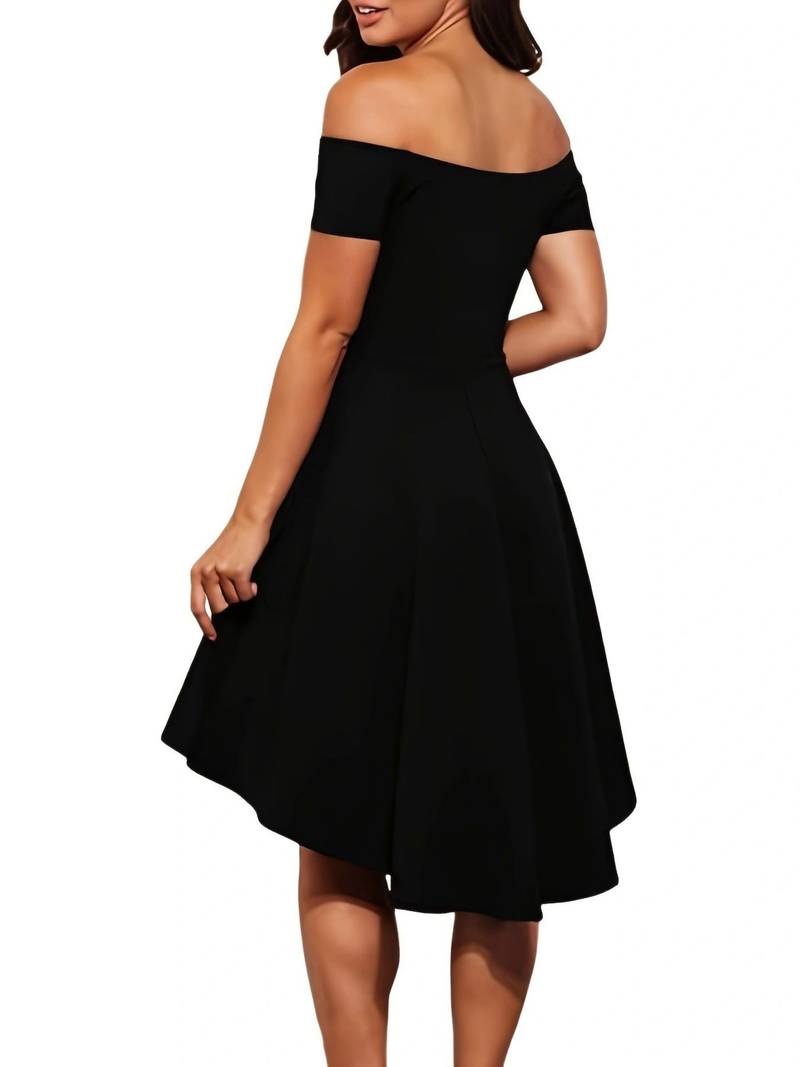 Elegante off-the-shoulder jurk