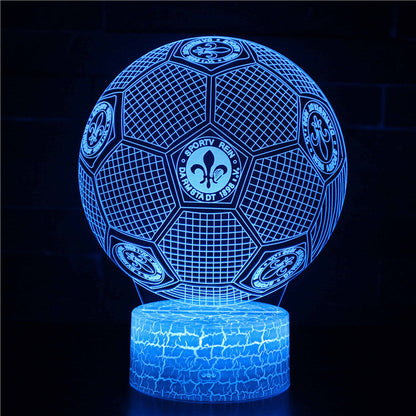 Voetbal 3D Illusie LED-Lamp - Nachtlampje - Sfeerlicht