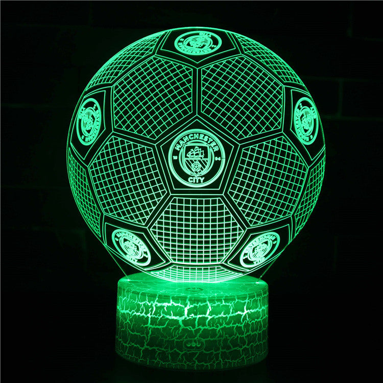 Voetbal 3D Illusie LED-Lamp - Nachtlampje - Sfeerlicht