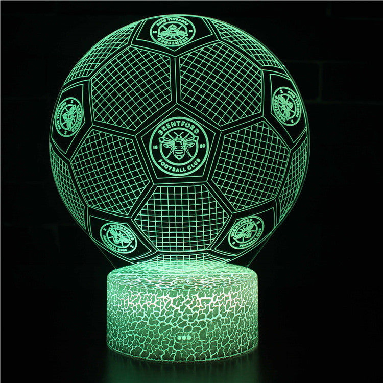 Voetbal 3D Illusie LED-Lamp - Nachtlampje - Sfeerlicht