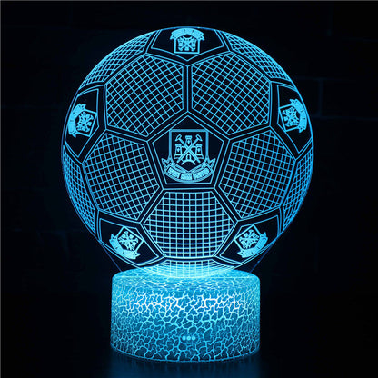 Voetbal 3D Illusie LED-Lamp - Nachtlampje - Sfeerlicht