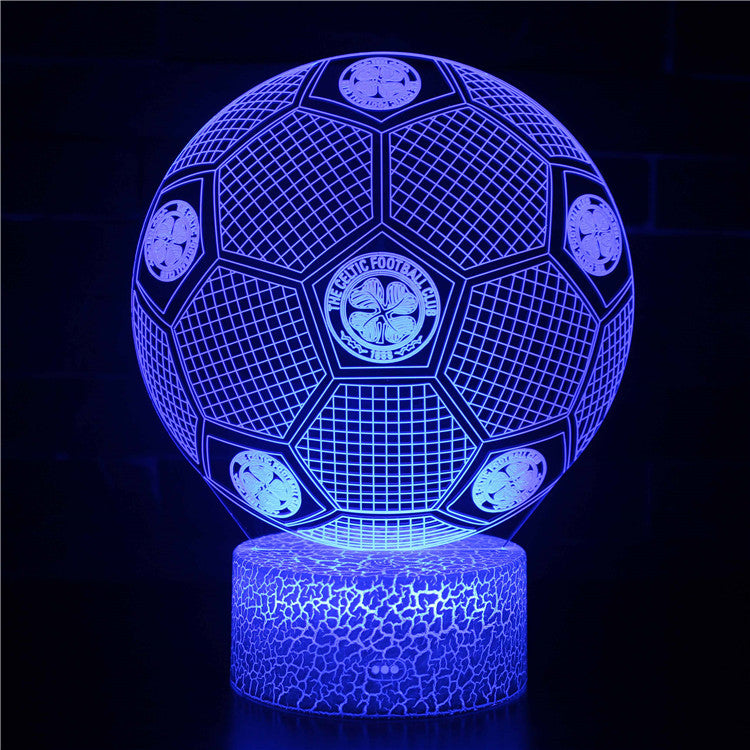 Voetbal 3D Illusie LED-Lamp - Nachtlampje - Sfeerlicht
