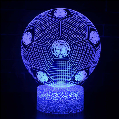 Voetbal 3D Illusie LED-Lamp - Nachtlampje - Sfeerlicht