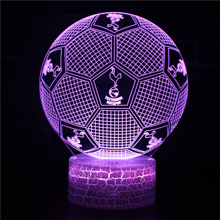 Voetbal 3D Illusie LED-Lamp - Nachtlampje - Sfeerlicht