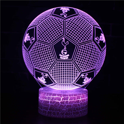 Voetbal 3D Illusie LED-Lamp - Nachtlampje - Sfeerlicht