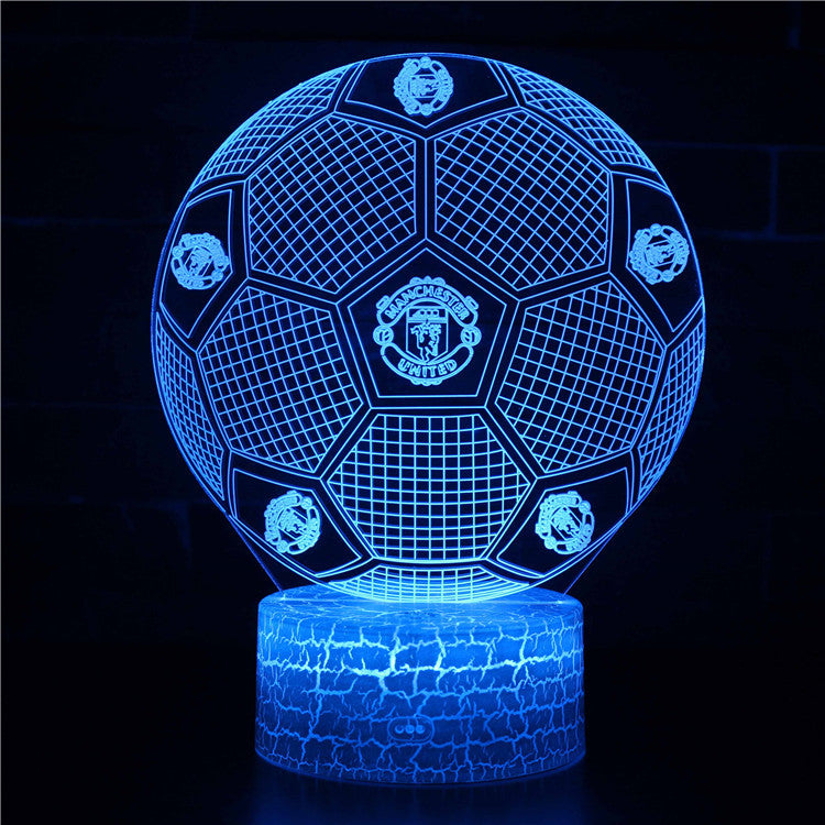 Voetbal 3D Illusie LED-Lamp - Nachtlampje - Sfeerlicht