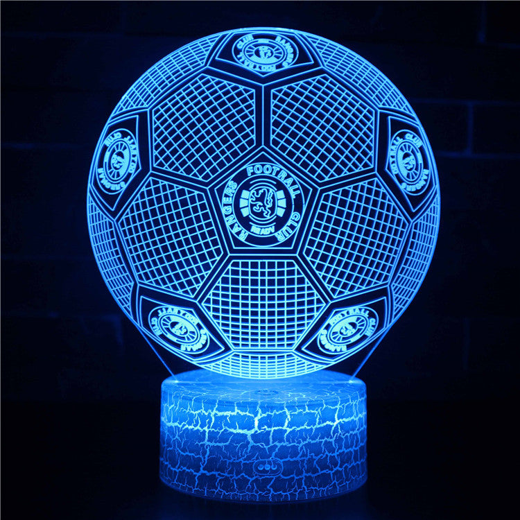 Voetbal 3D Illusie LED-Lamp - Nachtlampje - Sfeerlicht