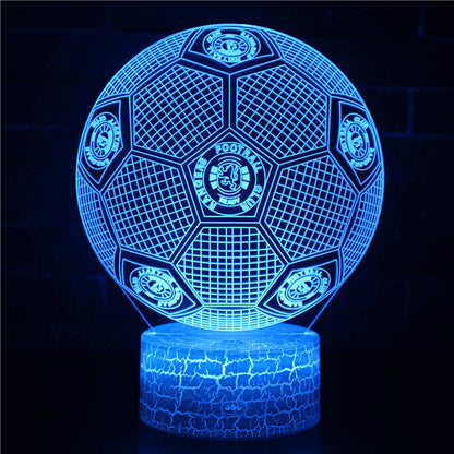 Voetbal 3D Illusie LED-Lamp - Nachtlampje - Sfeerlicht