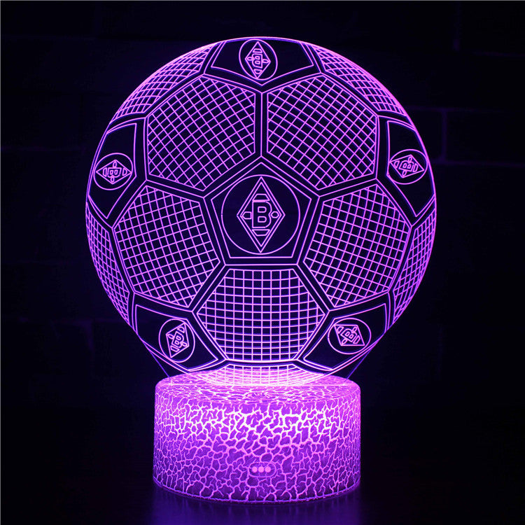 Voetbal 3D Illusie LED-Lamp - Nachtlampje - Sfeerlicht