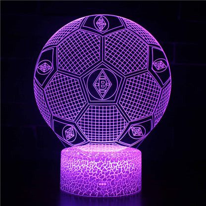 Voetbal 3D Illusie LED-Lamp - Nachtlampje - Sfeerlicht