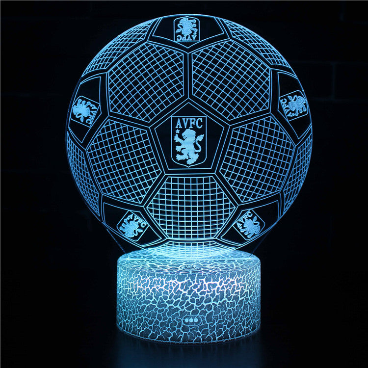 Voetbal 3D Illusie LED-Lamp - Nachtlampje - Sfeerlicht