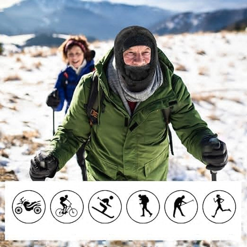 Sherpa skimasker met capuchon