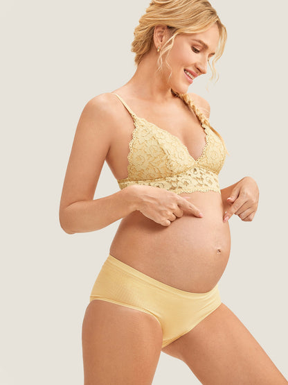 Voedingsbralette van kant met diepe V-hals – voedings-bh zonder beugel