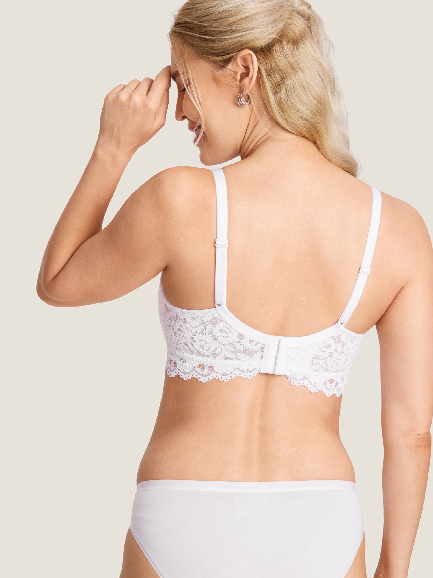Voedingsbeha van kant met extra steun – voedingsbralette zonder beugel