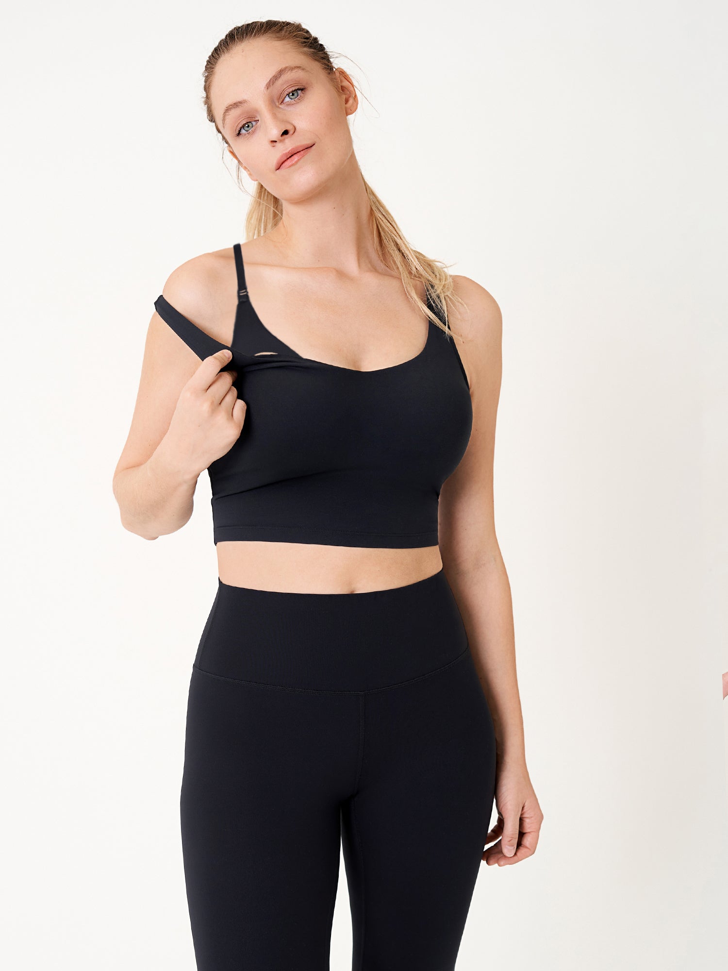 Voedingstop als croptop – Natrelax® voedingshemd met pads