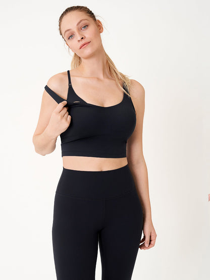 Voedingstop als croptop – Natrelax® voedingshemd met pads
