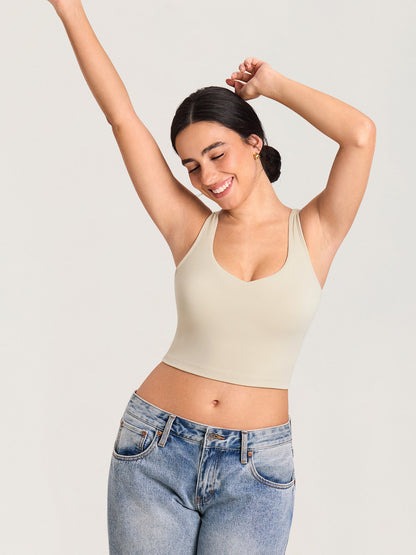 Voedingstop als croptop – Natrelax® voedingshemd met pads