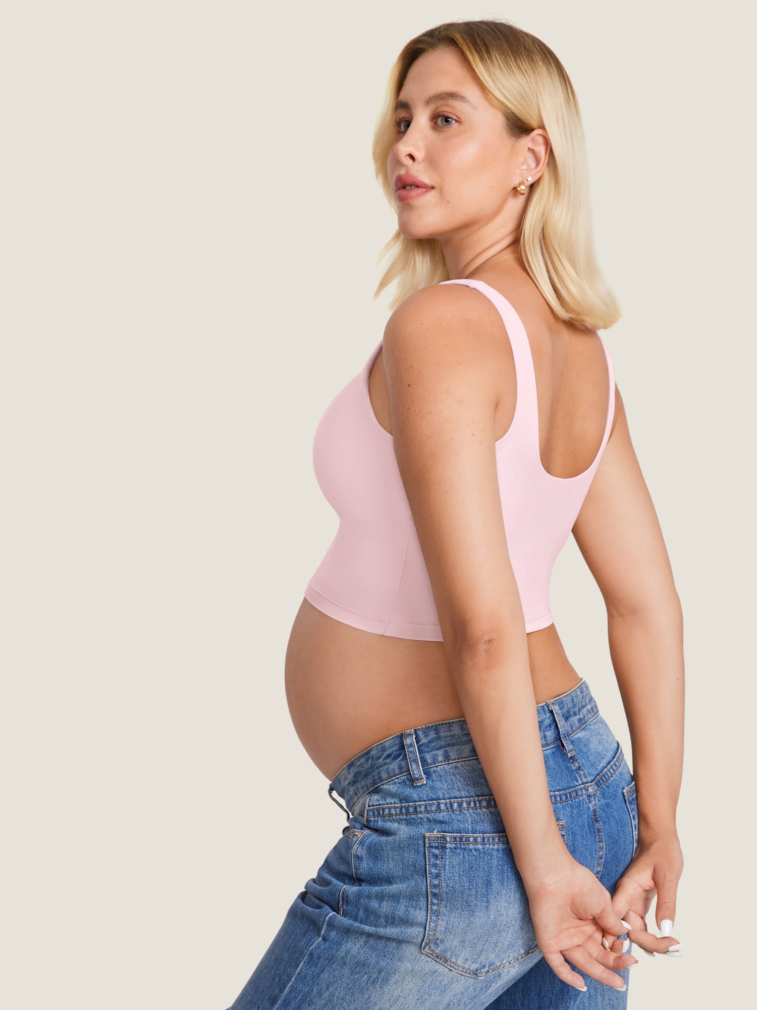 Voedingstop als croptop – Natrelax® voedingshemd met pads