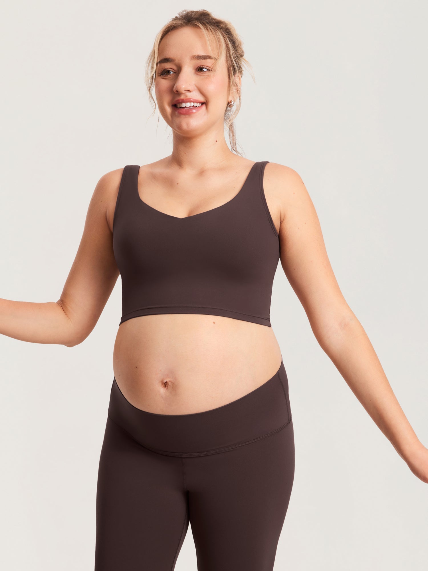 Voedingstop als croptop – Natrelax® voedingshemd met pads