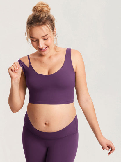Voedingstop als croptop – Natrelax® voedingshemd met pads