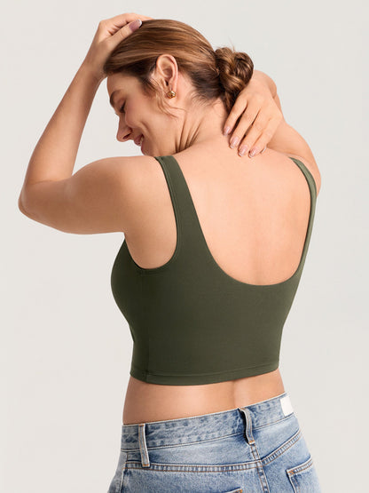Voedingstop als croptop – Natrelax® voedingshemd met pads