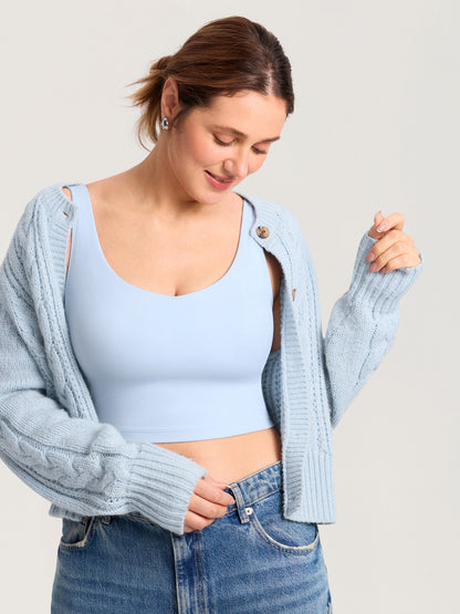 Voedingstop als croptop – Natrelax® voedingshemd met pads