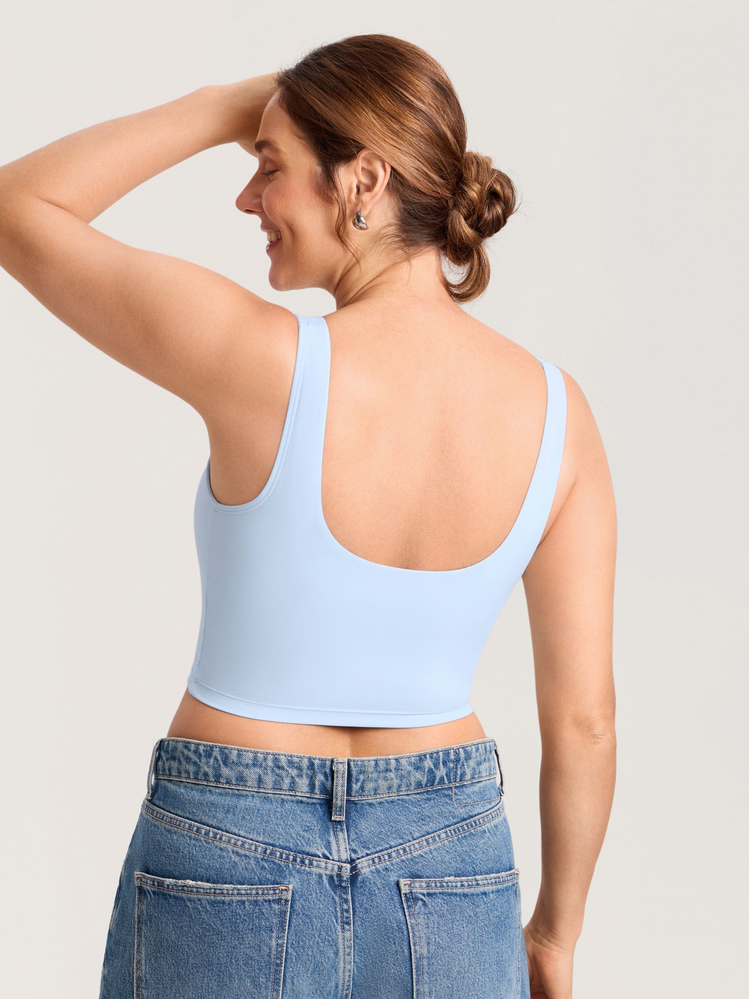 Voedingstop als croptop – Natrelax® voedingshemd met pads
