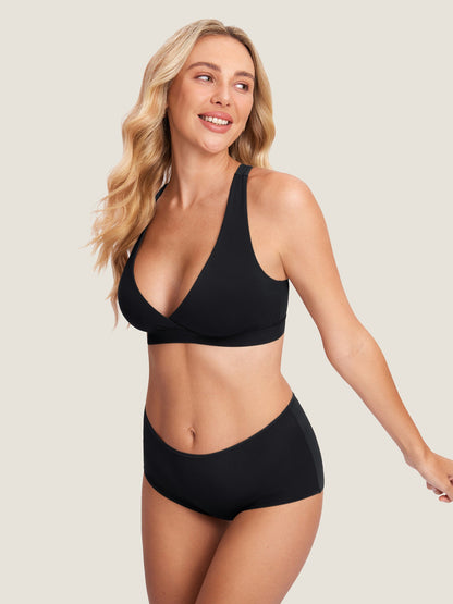 Voedingsbeha met racerback en overslag – naadloze bralette Inbarely®