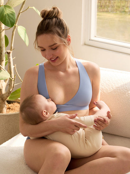 Voedingsbeha met racerback en overslag – naadloze bralette Inbarely®