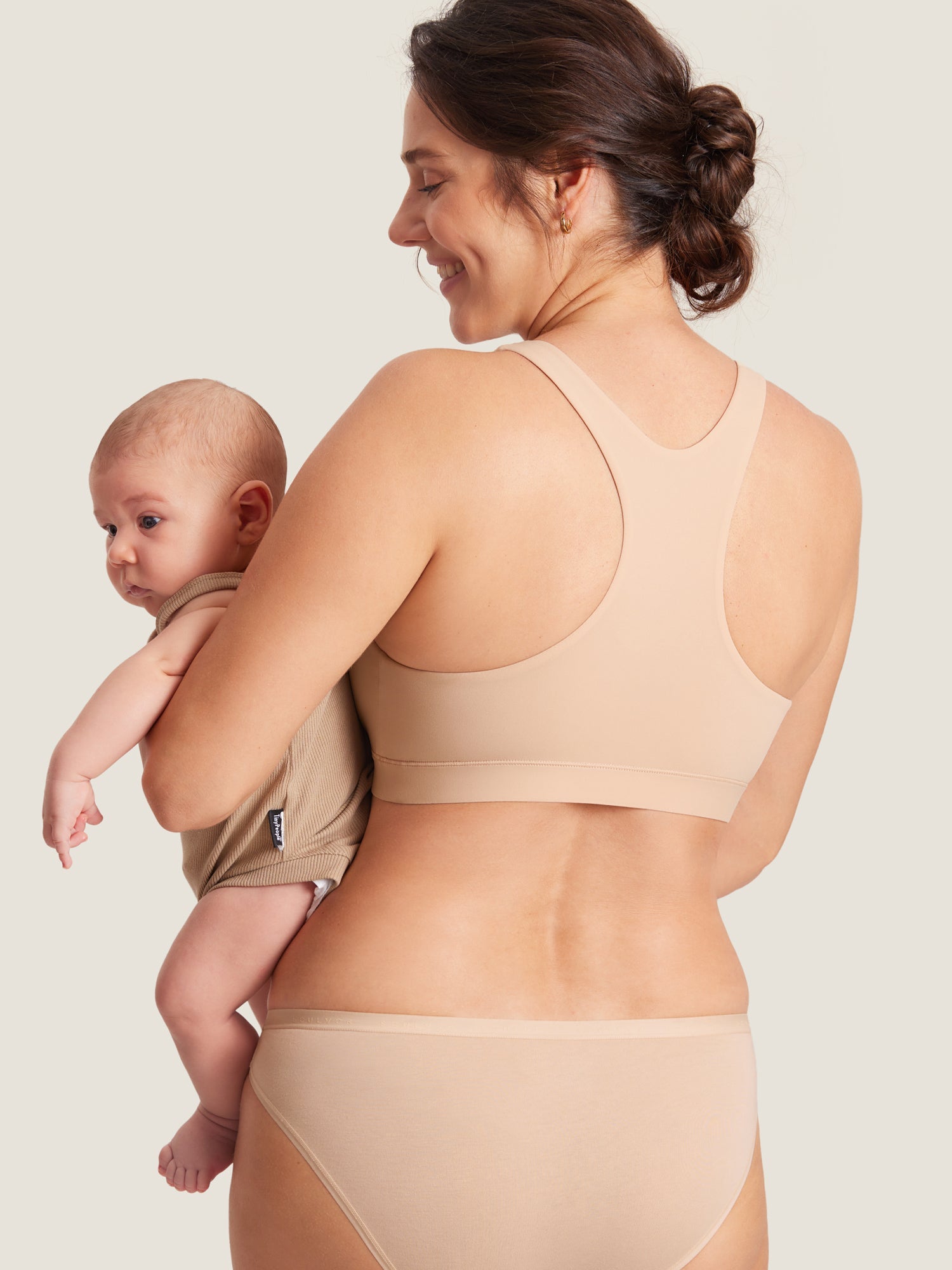 Voedingsbeha met racerback en overslag – naadloze bralette Inbarely®