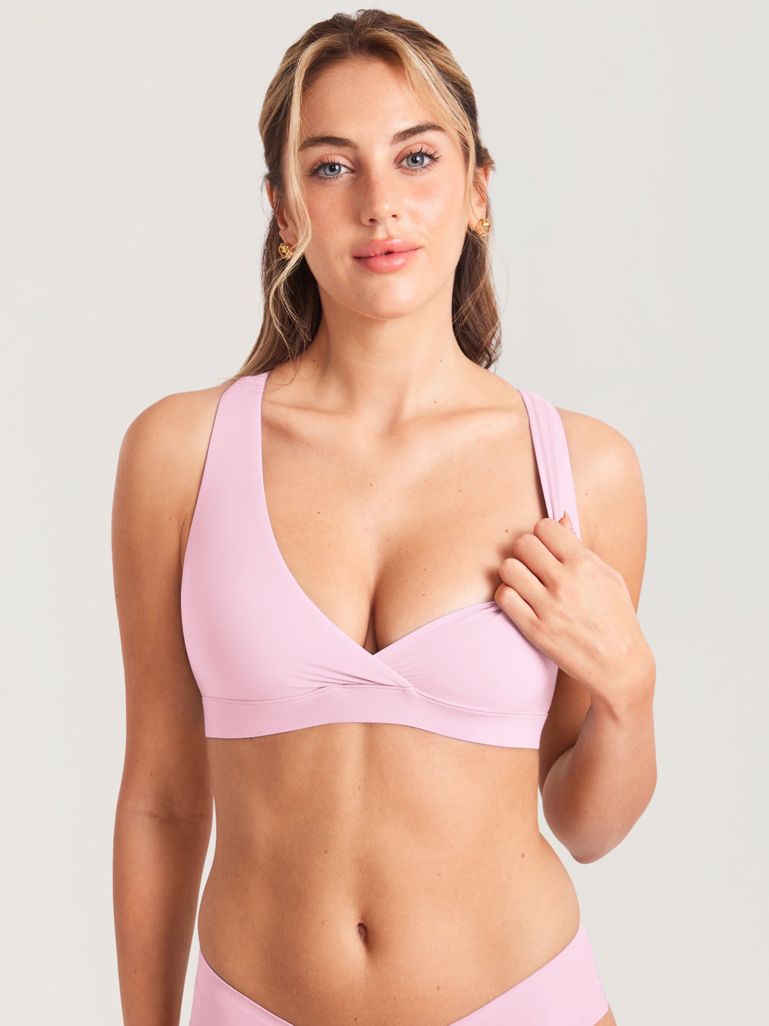 Voedingsbeha met racerback en overslag – naadloze bralette Inbarely®