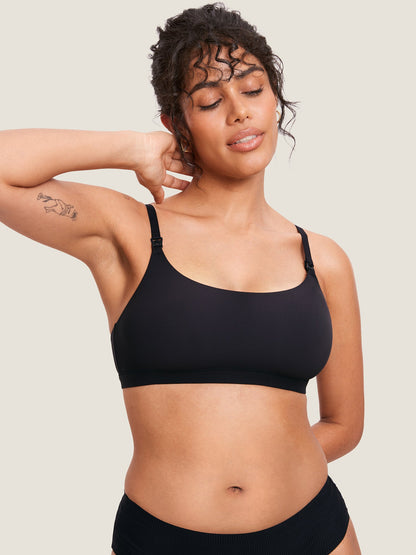 Naadloze voedingsbeha met ronde hals – Inbarely® bralette zonder beugel