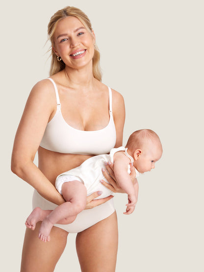 Naadloze voedingsbeha met ronde hals – Inbarely® bralette zonder beugel