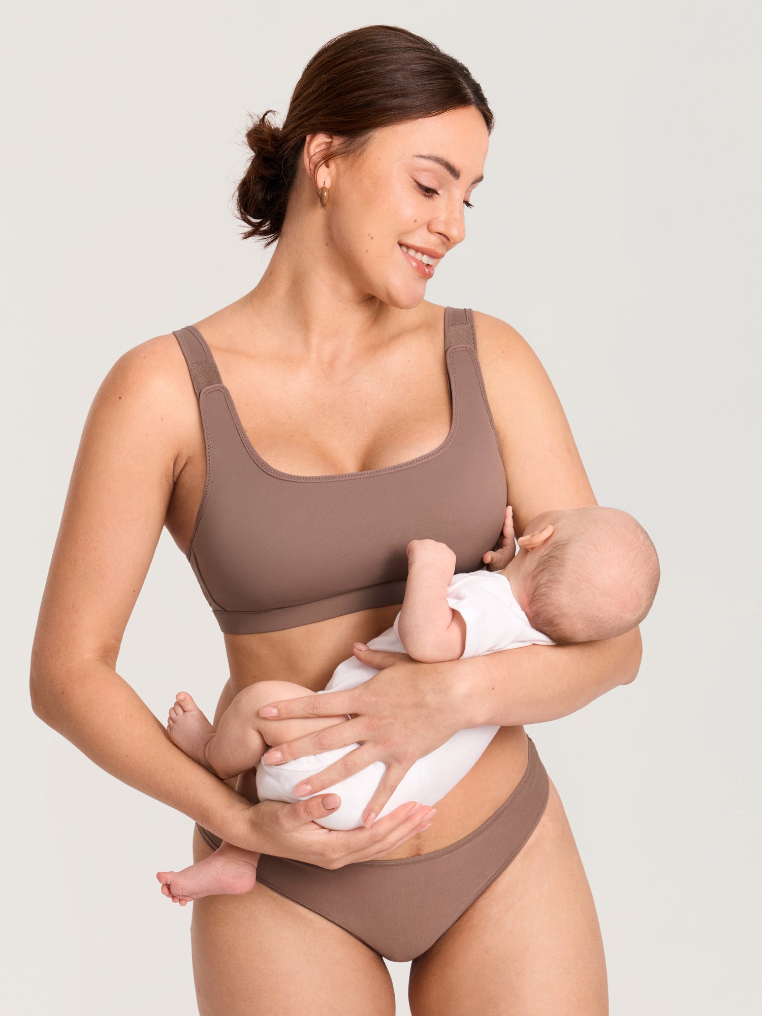Handsfree kolfbeha en voedingsbeha in één met klittenband – Natrelax®