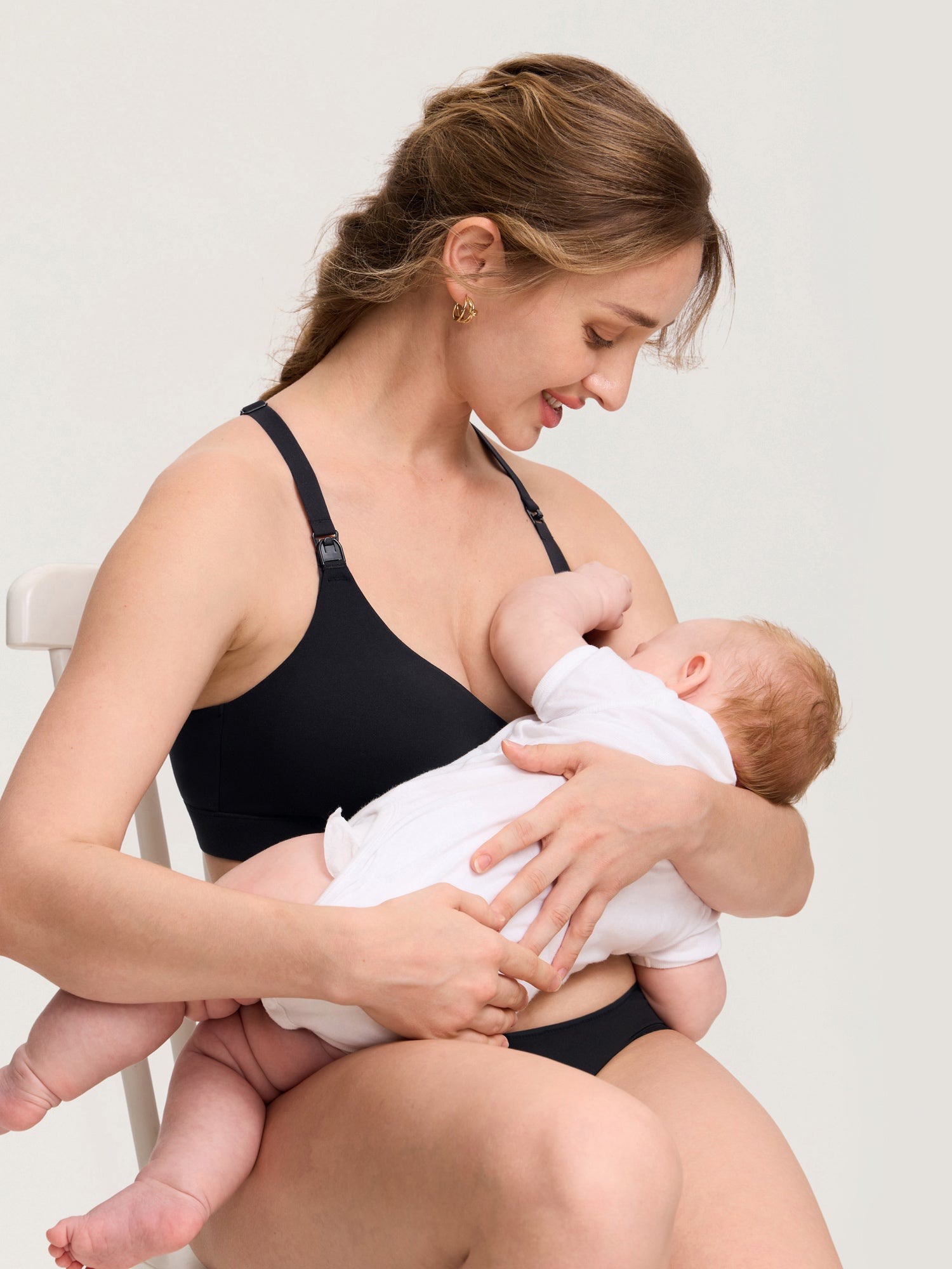 Voedingsbeha met verstelbare Y-rug – Natrelax® bralette zonder beugel