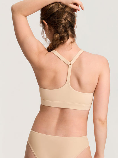 Voedingsbeha met verstelbare Y-rug – Natrelax® bralette zonder beugel – Beige