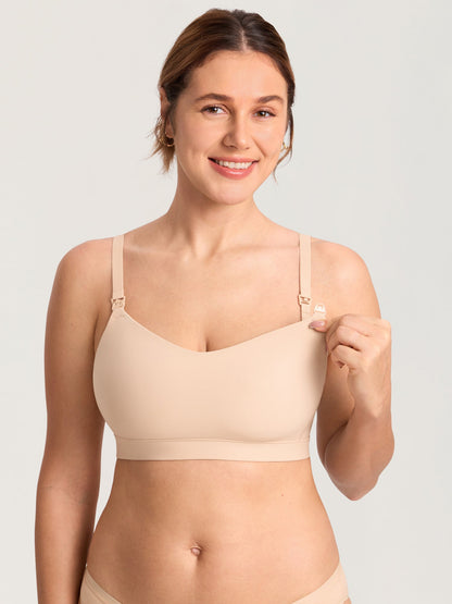Naadloze voedingsbeha met voorgevormde cups – Inbarely® Plus grote maten